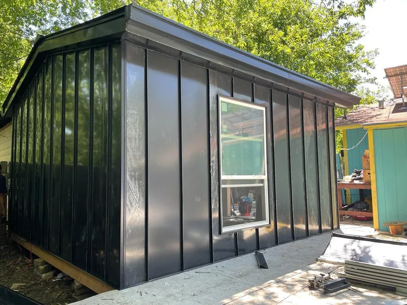 Black standing seam metal wall panels for Metal Roof Installation in Oakland Park